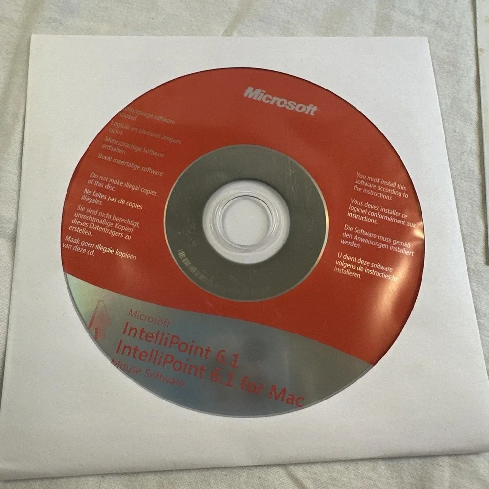 Vintage IBM Microsoft Wheel Mouse Optical Black D66-00069 Sealed Clamshell CIB